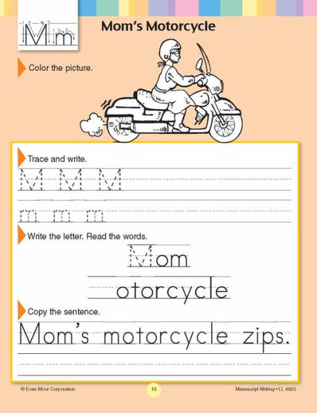 Learning Line: Manuscript Writing, Kindergarten - Grade 2 Workbook