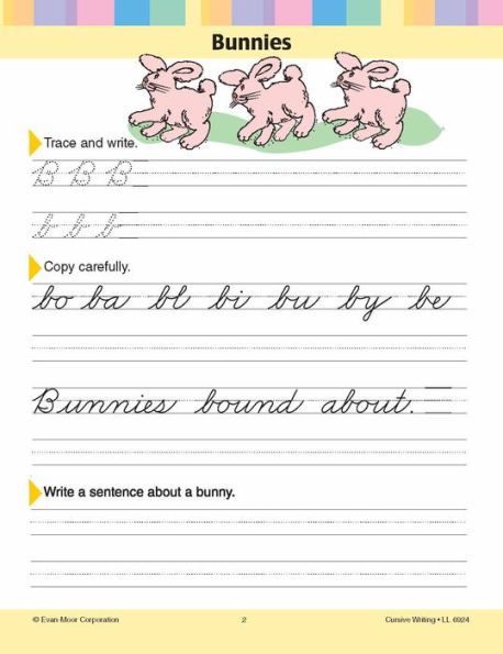 Learning Line: Cursive Writing, Grade 2 - 3 Workbook