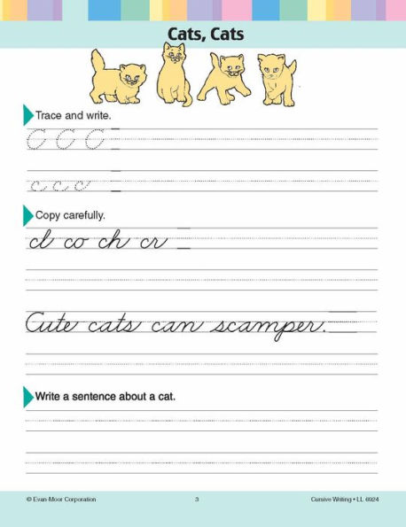 Learning Line: Cursive Writing, Grade 2 - 3 Workbook