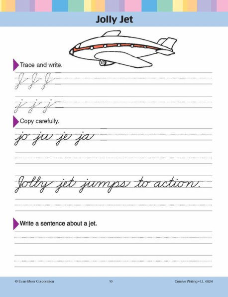 Learning Line: Cursive Writing, Grade 2 - 3 Workbook