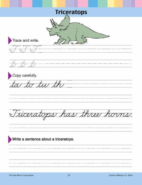 Learning Line: Cursive Writing, Grade 2 - 3 Workbook