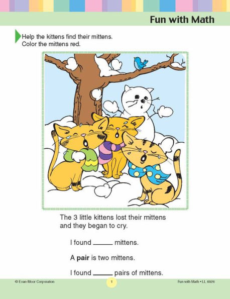 Learning Line: Fun with Math, Kindergarten - Grade 1 Workbook