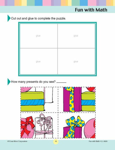 Learning Line: Fun with Math, Kindergarten - Grade 1 Workbook