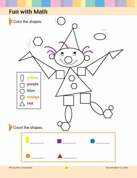 Learning Line: Fun with Math, Kindergarten - Grade 1 Workbook