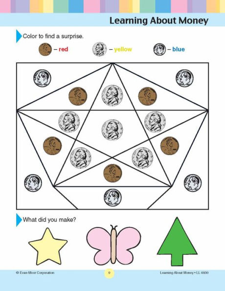 Learning Line: Learning About Money, Grade 1 Workbook