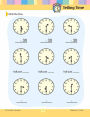 Alternative view 3 of Learning Line: Telling Time, Grade 1 - 2 Workbook