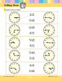 Alternative view 4 of Learning Line: Telling Time, Grade 1 - 2 Workbook