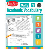Title: Daily Academic Vocabulary Grade 3, Author: Evan-Moor Educational Publishers