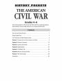 Alternative view 2 of History Pockets: The American Civil War, Grade 4 - 6 Teacher Resource