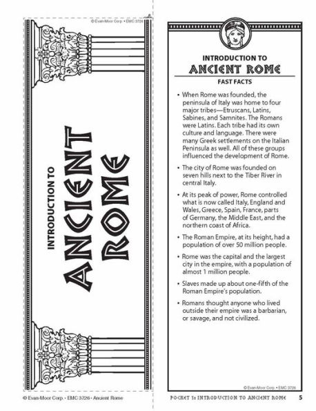 History Pockets: Ancient Rome, Grade 4 - 6 Teacher Resource