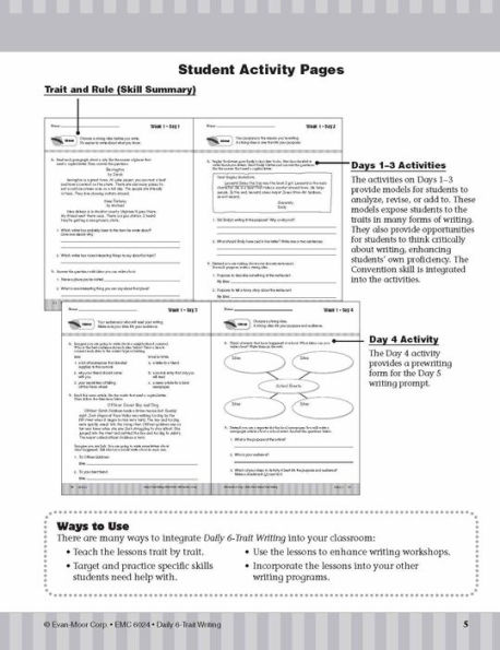 Daily 6-Trait Writing Grade 4