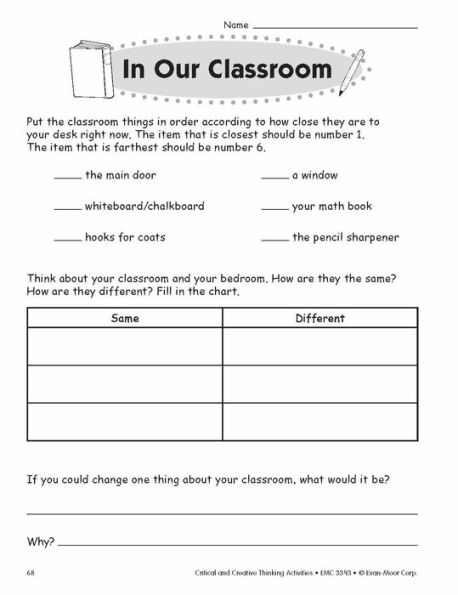 Critical and Creative Thinking Activities, Grade 3 Teacher Resource