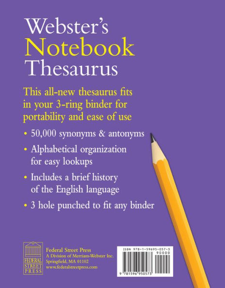 Webster's Notebook Thesaurus