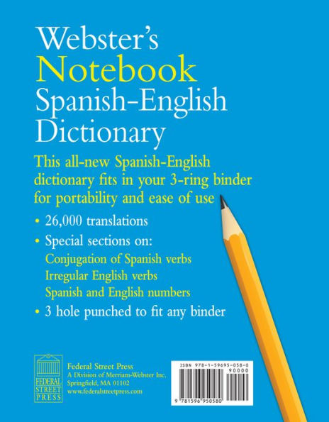 Webster's Notebook Spanish-English Dictionary