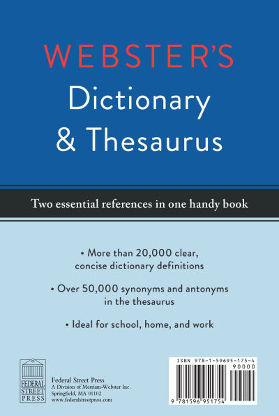 Webster's Dictionary & Thesaurus
