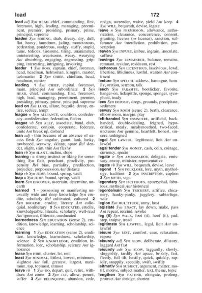 Webster's Thesaurus for Students, Fourth Edition