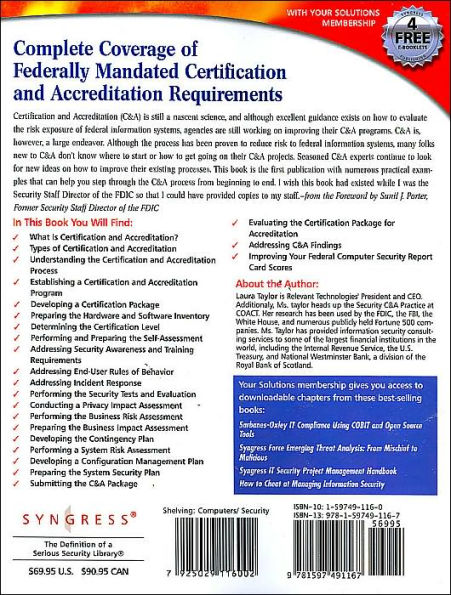 FISMA Certification and Accreditation Handbook