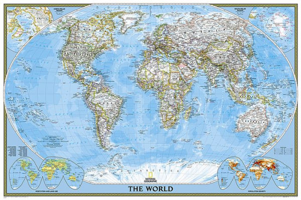 National Geographic: World Classic Wall Map (Poster Size: 36 x 24 inches)