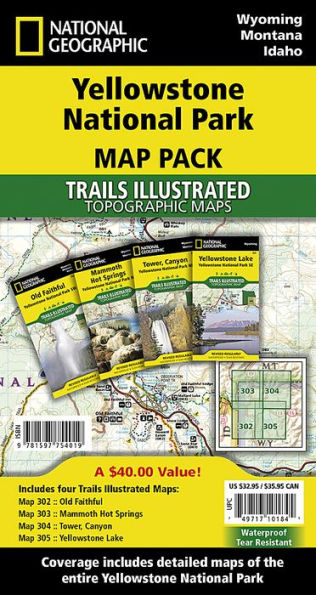 Yellowstone National Park [Map Pack Bundle]