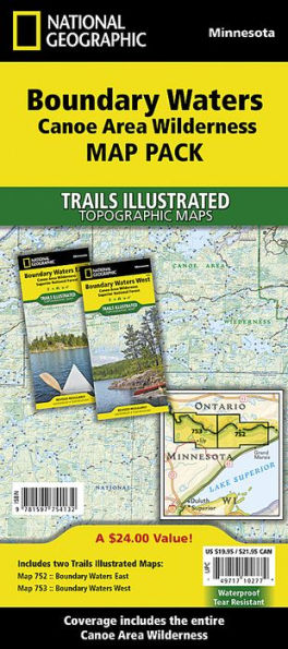 Boundary Waters Canoe Area Wilderness [Map Pack Bundle]