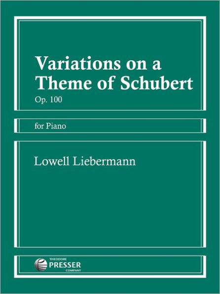 Variations On A Theme Of Schubert (for Piano)