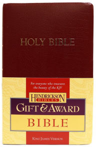 Title: KJV Gift & Award Bible (Imitation Leather, Burgundy, Red Letter), Author: Hendrickson Publishers