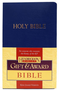 Title: KJV Gift & Award Bible (Imitation Leather, Blue, Red Letter), Author: Hendrickson Publishers