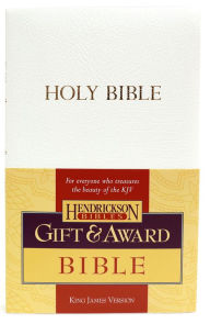 Title: KJV Gift & Award Bible (Imitation Leather, White, Red Letter), Author: Hendrickson Publishers