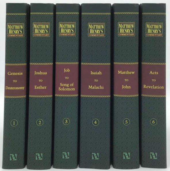 洋書 Matthew Henry's Commentary on the Bible Matthew Henry's Commentary on the Whole Bible, 6 Volume Set