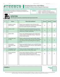 Title: Parenting Interactions with Children: Checklist of Observations Linked to Outcomes (PICCOLO) Tool: Pack of 25 4-Page Forms, Author: Lori A. Roggman