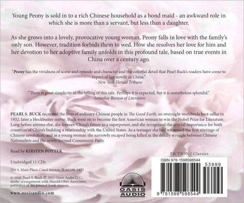 Peony: A Novel of China