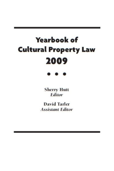 Yearbook of Cultural Property Law 2009