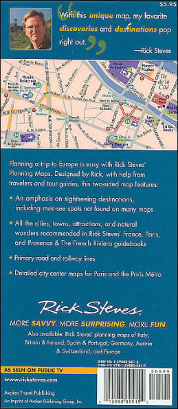 Rick Steves France & Paris Planning Map