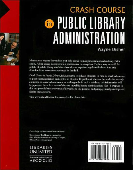 Crash Course in Public Library Administration