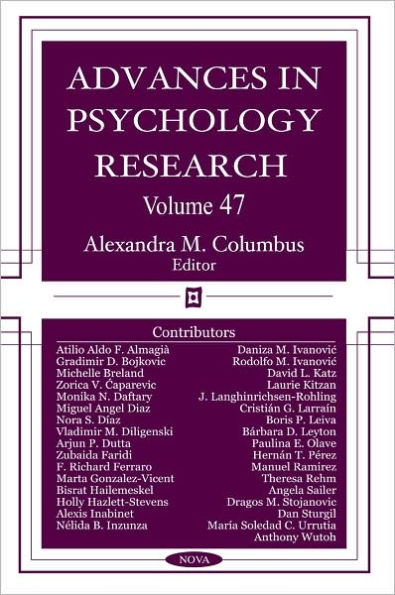 Advances in Psychology Research Volume 47