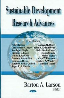 Sustainable Development Research Advances