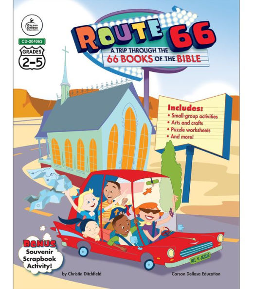 Route 66: A Trip through the 66 Books of the Bible, Grades 2 - 5