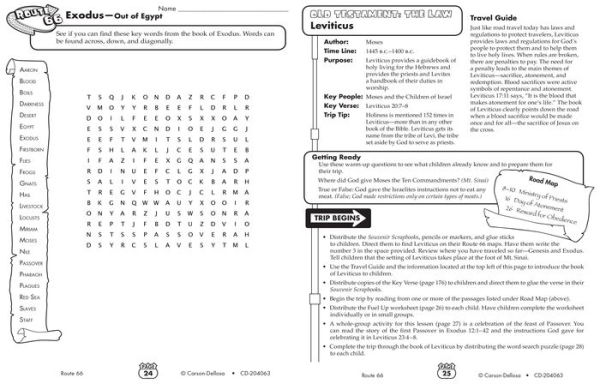 Route 66: A Trip through the 66 Books of the Bible, Grades 2 - 5