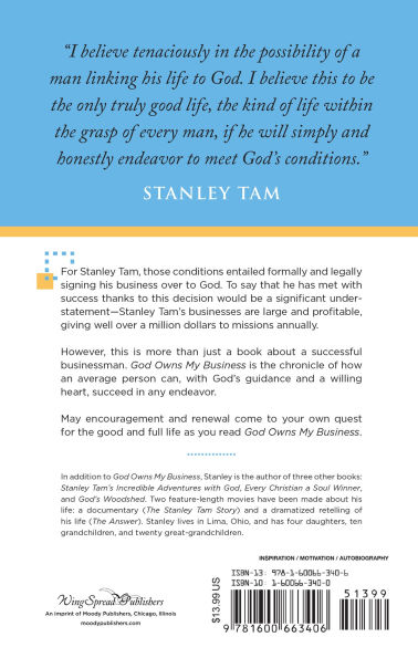 God Owns My Business: They Said It Couldn't Be Done, But Formally and Legally...