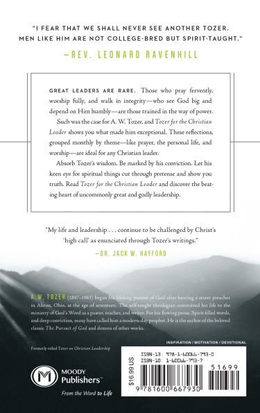 Tozer for the Christian Leader: A 365-Day Devotional