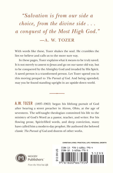 God's Pursuit of Man: Tozer's Profound Prequel to The God