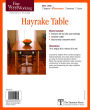 Fine Woodworking's Hayrake Table Plan