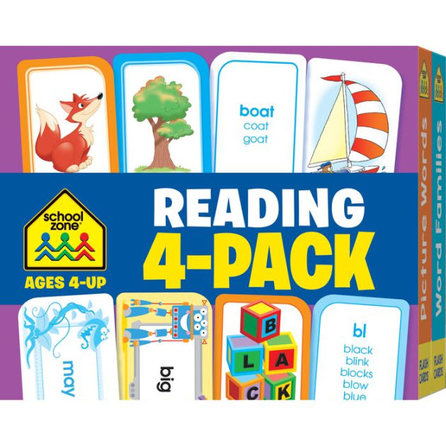 School Zone Reading 4-Pack Flash Cards by School Zone, Other Format ...