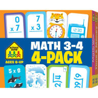 Title: School Zone Math 3-4 Flash Cards 4-Pack, Author: School Zone