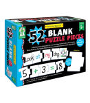Alternative view 1 of Write-On/Wipe-Off: 52 Blank Puzzle Pieces