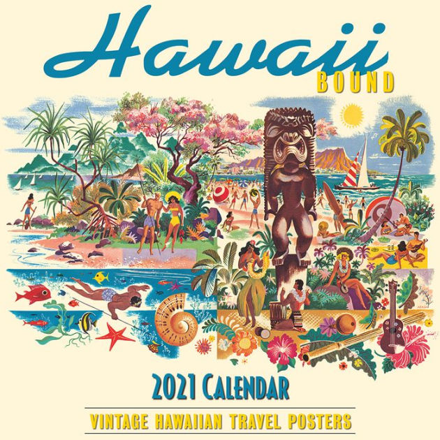 2021 Hawaii Bound Wall Calendar by Collection of Vintagae Hawaiian ...