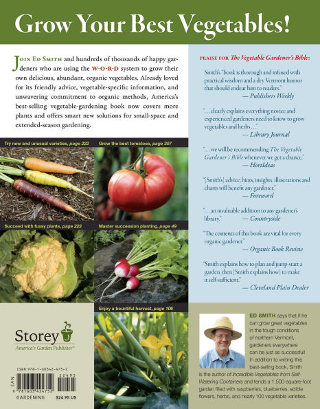The Vegetable Gardener's Bible, 2nd Edition: Discover Ed's High-Yield W-O-R-D System for All North American Gardening Regions: Wide Rows, Organic Methods, Raised Beds, Deep Soil