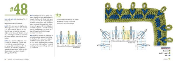 Around the Corner Crochet Borders: 150 Colorful, Creative Edging Designs with Charts and Instructions for Turning the Corner Perfectly Every Time