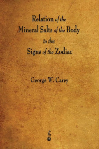 Relation of the Mineral Salts Body to Signs Zodiac