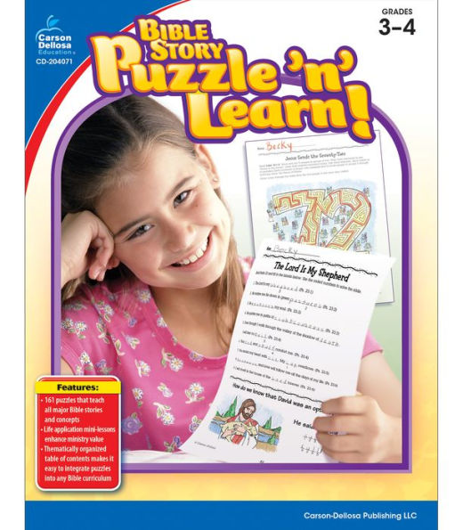 Bible Story Puzzle 'n' Learn!, Grades 3 - 4